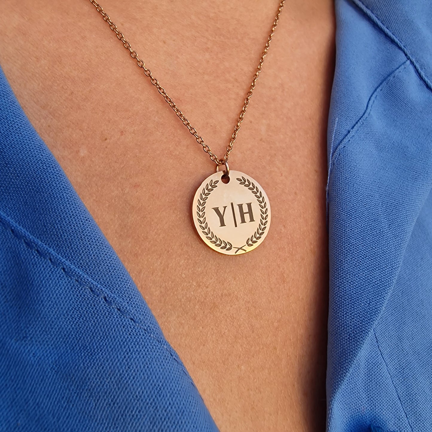 Ketting met initialen | Goud, zilver of roségouden kleur