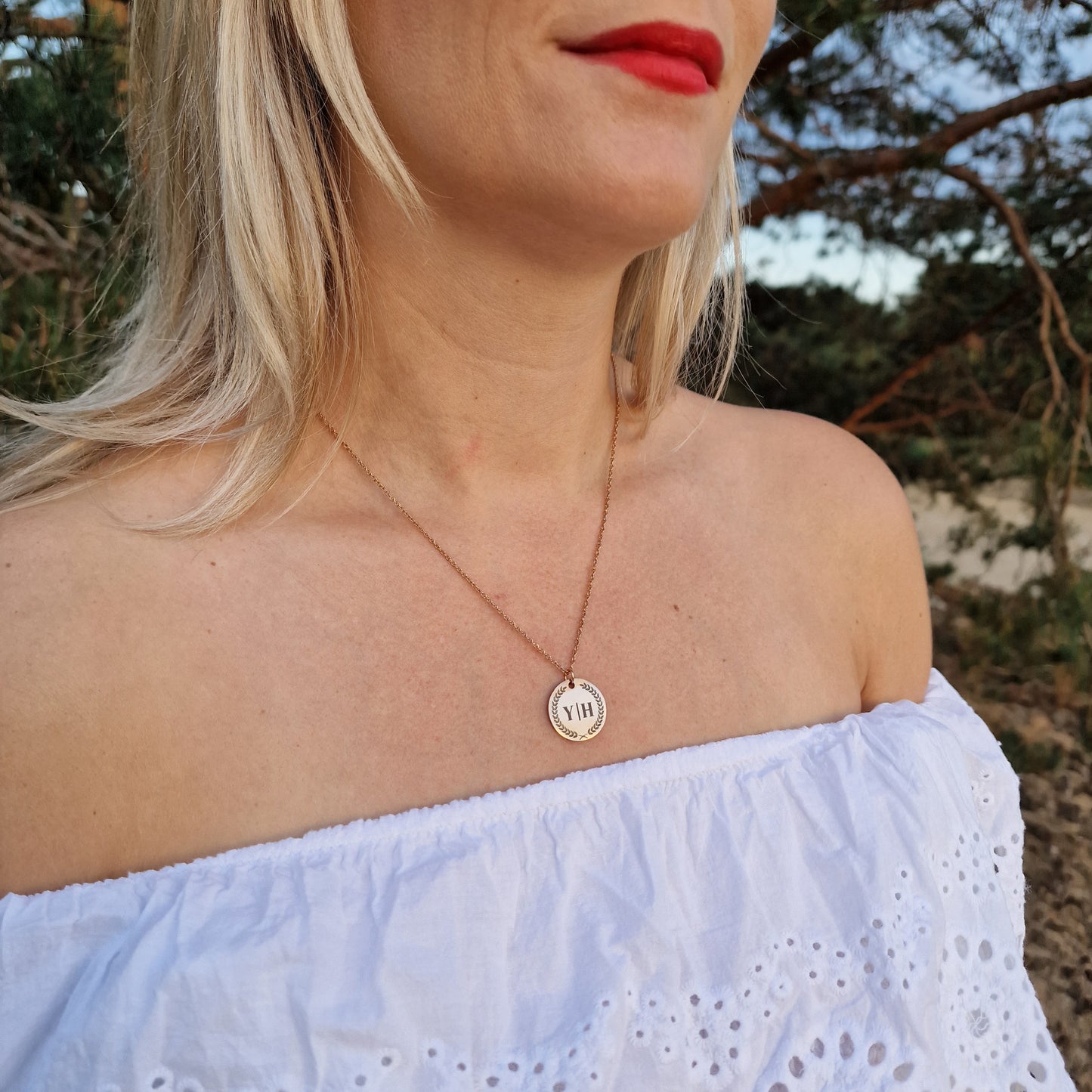 Ketting met initialen | Goud, zilver of roségouden kleur