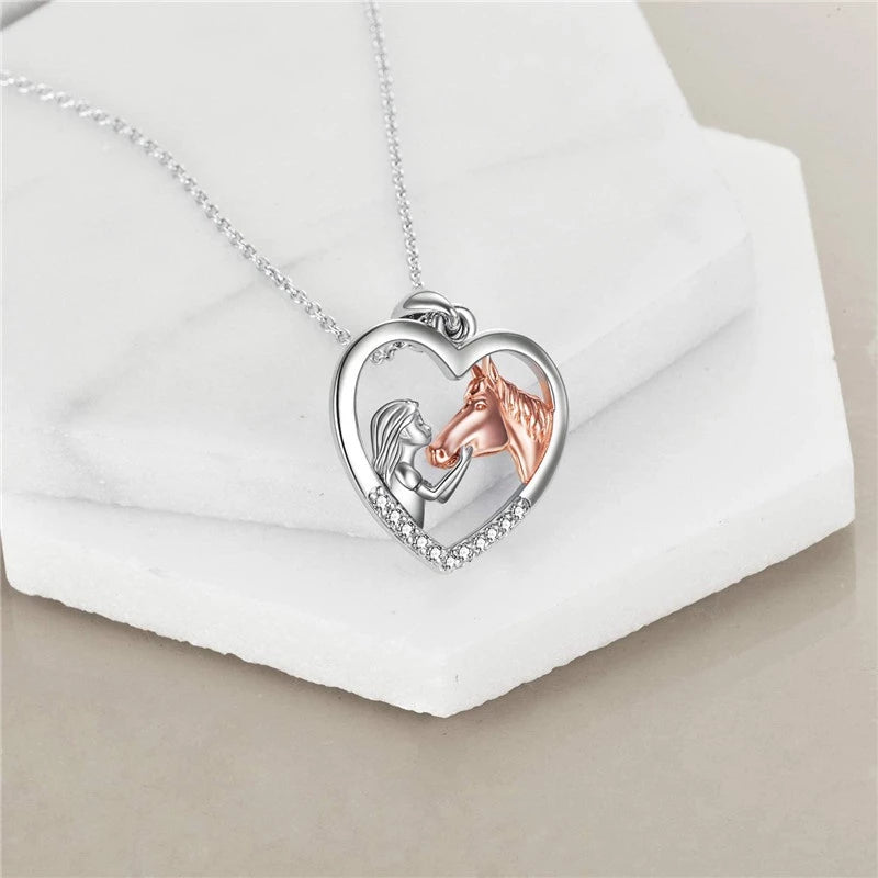 "I love you forever" | Ketting | Meisje & Paard