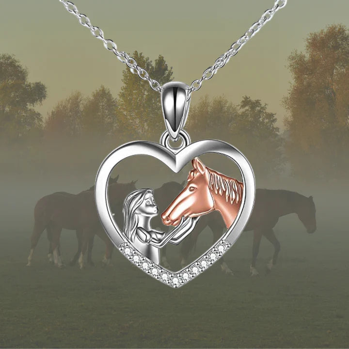 "I love you forever" | Ketting | Meisje & Paard