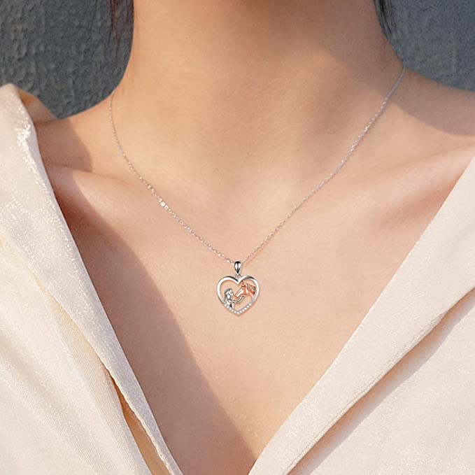 "I love you forever" | Ketting | Meisje & Paard