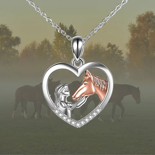 "I love you forever" | Ketting | Meisje & Paard
